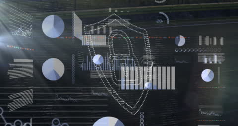 Digital Data Processing Over Active Construction Site Scene