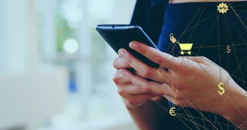 Business Professional Engaging in Mobile Network - Download Free Stock Images Pikwizard.com