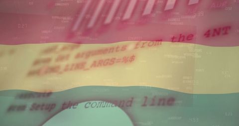 Digital Financial Data Overlayed on Bolivian Flag Concept