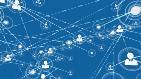 Animation of Network Connections with People Avatars