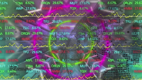 Abstract Financial Data Graphics