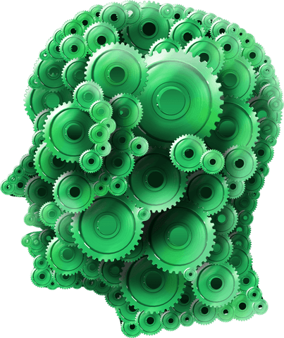 human head formed with green cogs illustrating transparent cognition - Download Free Stock Videos Pikwizard.com