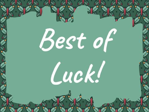 inspirational best of luck message on colorful design - Download Free Stock Templates Pikwizard.com