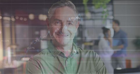 analyst reviewing financial data in office environment - Download Free Stock Images Pikwizard.com