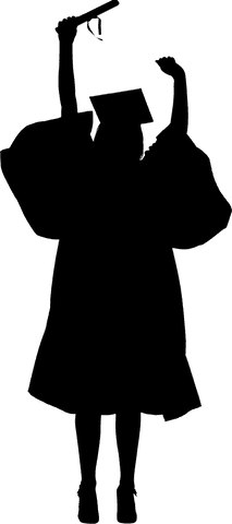 transparent silhouette of graduate woman with cap - Download Free Stock Videos Pikwizard.com