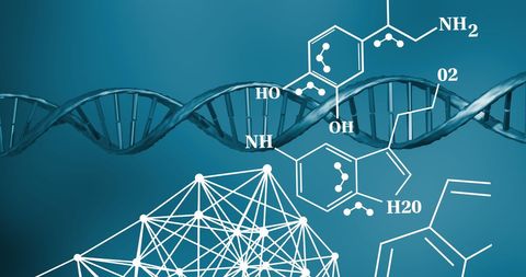 Chemical Structures and DNA Strand Represent Science Innovation - Download Free Stock Images Pikwizard.com