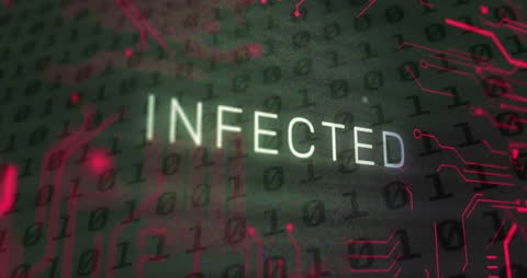 Infected System with Binary Code Overlay