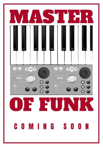 master of funk music event promotion with keyboard and sampler - Download Free Stock Templates Pikwizard.com