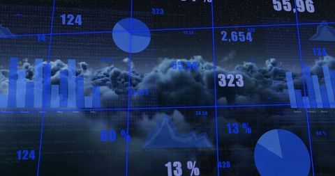 Analyzing Global Data Trends with Digital Interface Graphics - Download Free Stock Images Pikwizard.com