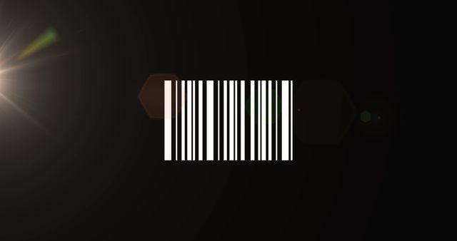 Barcode on Dark Background with Light Flare - Download Free Stock Images Pikwizard.com