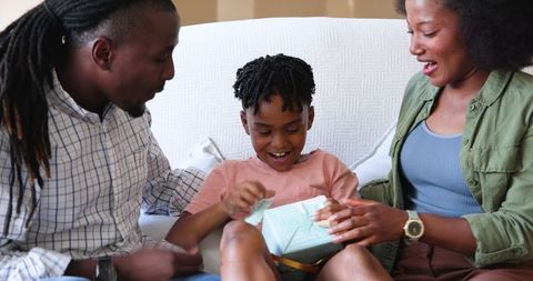 Joyful Family Celebrating a Meaningful Birthday Moment