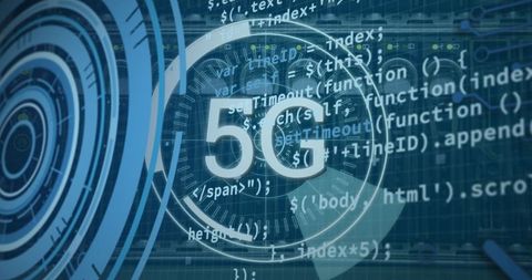 5G Technology Abstract: Digital Interface and Connectivity - Download Free Stock Images Pikwizard.com