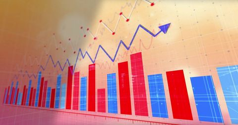 Digital Data Processing with Statistical Charts - Download Free Stock Images Pikwizard.com