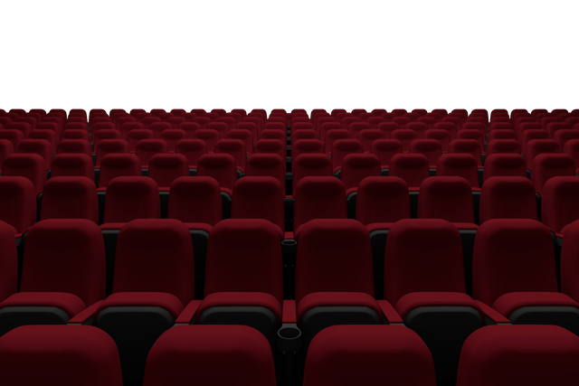 Red Cinema Seats with Transparent Background for Entertainment Design - Download Free Stock Videos Pikwizard.com