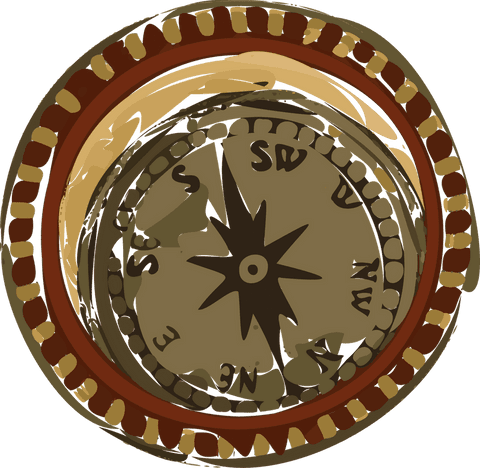 stylized transparent compass rose with 8-pointed star design - Download Free Stock Videos Pikwizard.com