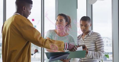 Collaborative Planning Meeting in Modern Office