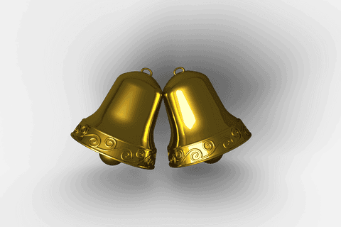 golden christmas bells transparent background celebratory design - Download Free Stock Videos Pikwizard.com