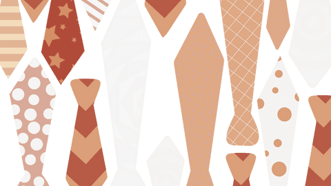 Colorful Tie Shapes on Transparent Background PNG Illustration