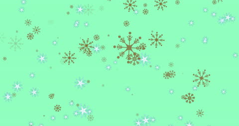 Elegant Falling Snowflakes Animated Background