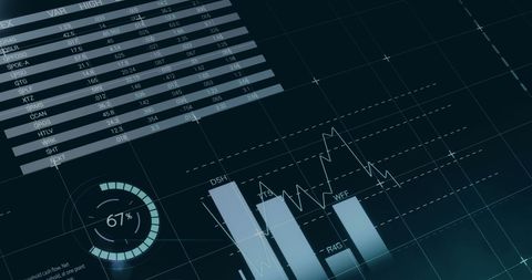 Futuristic Holographic Business Analytics Interface - Download Free Stock Images Pikwizard.com