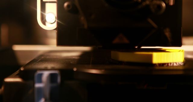 Cutting-Edge 3D Printing in Action with Focused Lighting - Download Free Stock Images Pikwizard.com