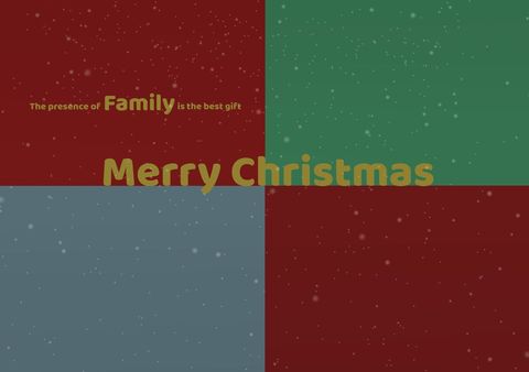 Merry Christmas Message with Colorful Background and Snow Flakes - Download Free Stock Templates Pikwizard.com