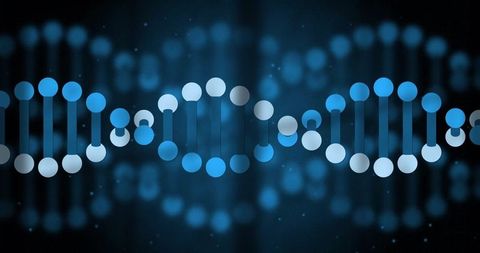 Abstract Digital DNA Strand in Gradient Blue Light - Download Free Stock Images Pikwizard.com