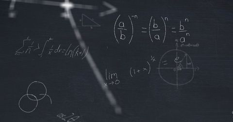 Mathematical Formulas and Equations on Chalkboard Background - Download Free Stock Images Pikwizard.com