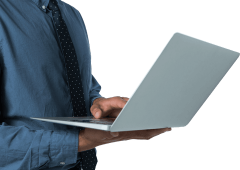 Business Professional Using Laptop Transparent PNG - Download Free Stock Videos Pikwizard.com