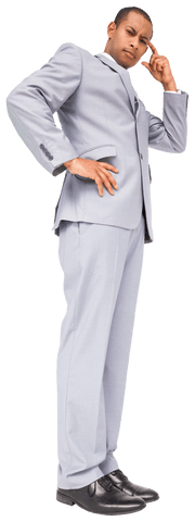 Confused Biracial Businessman Scratching Head on Transparent Background - Download Free Stock Videos Pikwizard.com