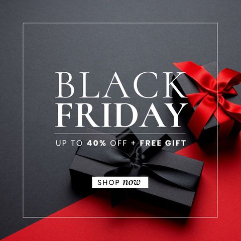 black friday sale with elegant gift boxes and offer details - Download Free Stock Templates Pikwizard.com