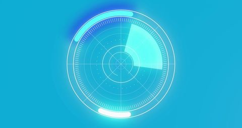 Digital Radar Interface with Scanning Animation - Download Free Stock Images Pikwizard.com