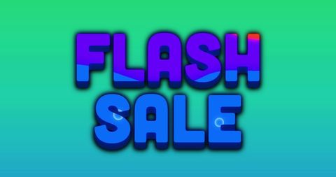 Colorful Flash Sale Banner Blue Purple Gradient