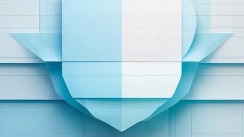 Futuristic Geometric Blue Abstract Art with Spherical Patterns