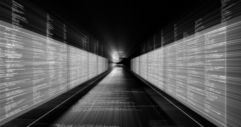 digital data stream in dark virtual network environment - Download Free Stock Images Pikwizard.com