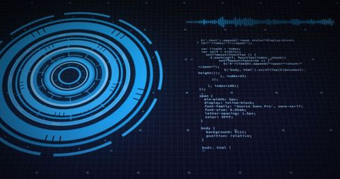 Futuristic Digital Technology Interface with Data Display - Download Free Stock Images Pikwizard.com