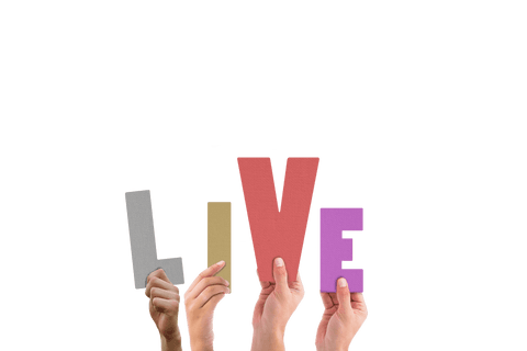 transparent hands holding colorful live letters in air - Download Free Stock Videos Pikwizard.com