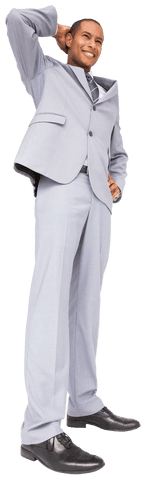 Confident Biracial Businessman Relaxed Pose Transparent Background - Download Free Stock Videos Pikwizard.com
