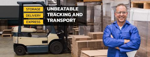 Warehouse Transport Logistics with Confident Worker Highlighting Reliability - Download Free Stock Templates Pikwizard.com