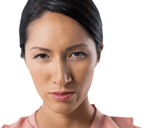 Transparent Confident Businesswoman Close-up