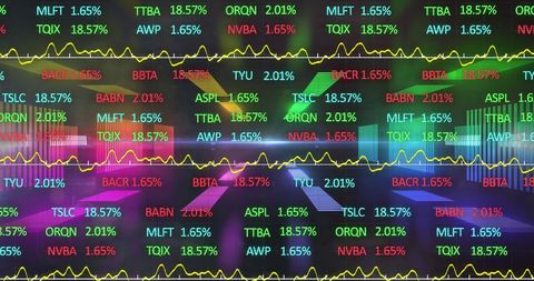 Dynamic Financial Data Flow and Market Analysis in Motion - Download Free Stock Images Pikwizard.com