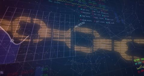 Digital Blockchain with Data Nodes and Binary Overlay Visualization - Download Free Stock Images Pikwizard.com