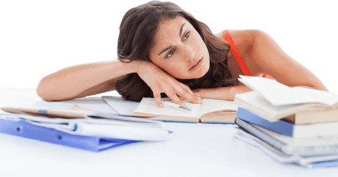 bored student with homework transparent background image - Download Free Stock Videos Pikwizard.com