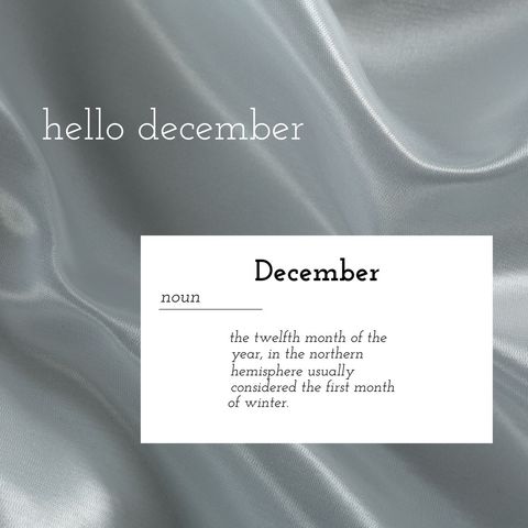 welcome december with elegant grey background and definition - Download Free Stock Templates Pikwizard.com