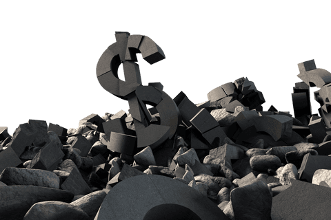 Crumbling Dollar Symbols on Transparent Background - Download Free Stock Videos Pikwizard.com