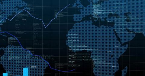 Global Digital Data Analytics Dashboard with Maps and Graphs