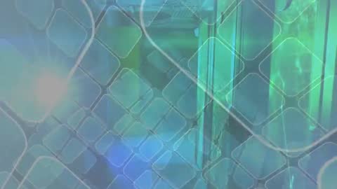 Modern Tech Grid with Fading and Flaring Effects