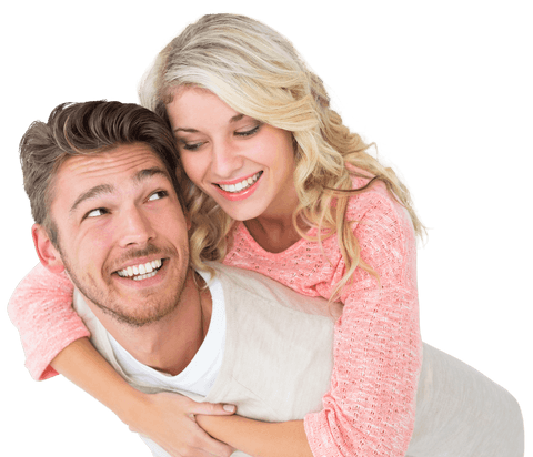 happy couple bonding with piggyback ride on transparent background - Download Free Stock Videos Pikwizard.com
