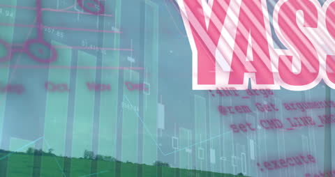 Animated Data Visualization Over Ecological Wind Turbine Background