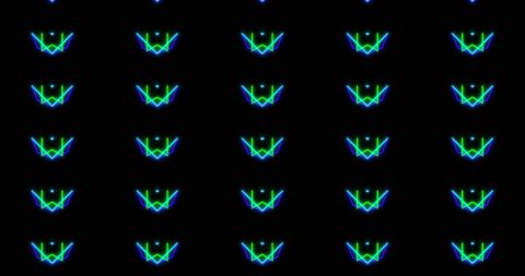 Kaleidoscope Neon Pattern on Seamless Loop - Download Free Stock Images Pikwizard.com